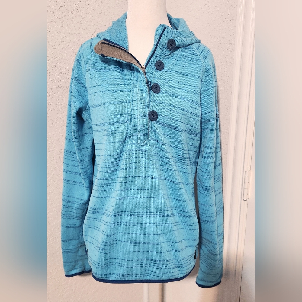 The North Face Women's Turquoise Pullover Hoodie Size XL